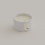 Black Amber & Lavender scented candle 500g White — Kadnse handpoured luxury candle, natural wax, made in Porto