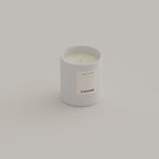 Black Amber & Lavender scented candle 200g White — Kadnse handpoured luxury candle, natural wax, made in Porto