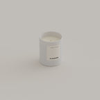 Black Amber & Lavender scented candle 130g White — Kadnse handpoured luxury candle, natural wax, made in Porto
