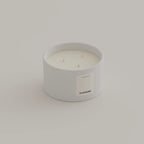 Jasmine & Lily scented candle 500g White — Kadnse handpoured luxury candle, natural wax, made in Porto