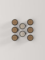 Kadnse Scent Discovery Set top view — luxury scented candle gift set with 6 fragrances