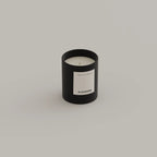 Muguet & Sandalwood scented candle 130g Black Edition — Kadnse handpoured luxury candle, natural wax, made in Porto