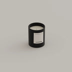 Orange Blossom & Vetiver scented candle 130g Black Edition — Kadnse handpoured luxury candle, natural wax, made in Porto