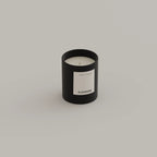 Thyme & Bergamot scented candle 130g Black Edition alt view — Kadnse handpoured luxury candle, natural wax, made in Porto