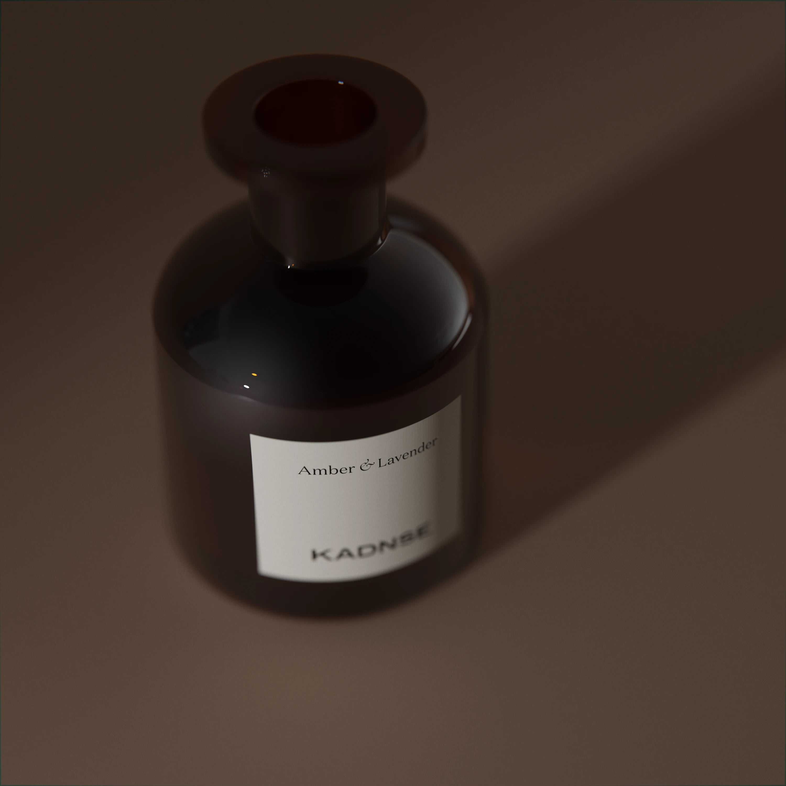 Black Amber & Lavender reed diffuser depth of field — Kadnse luxury home fragrance, natural fragrance oil, handcrafted in Porto